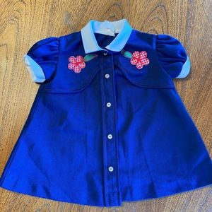 Vintage blue dress size 2t